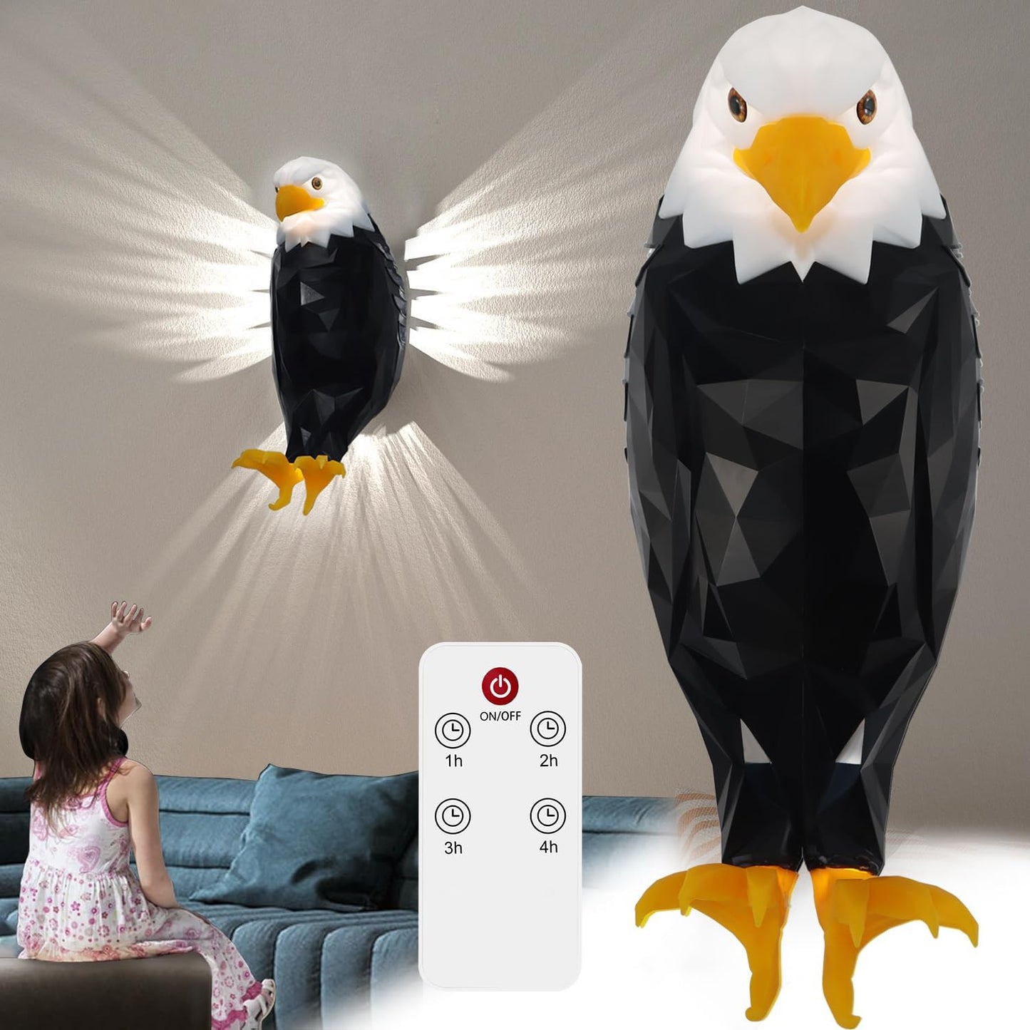 Wall Mounted Eagle Lamp