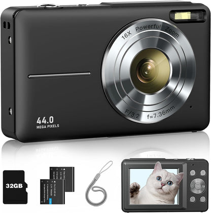 1080P Kids Digital Camera with 32GB Card