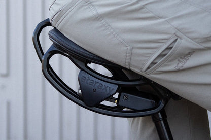 Two-Part Saddle Moves Bicycle Seats