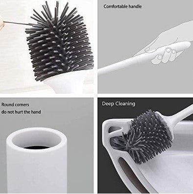 Toilet Brushes with Clean Silicone Bristle