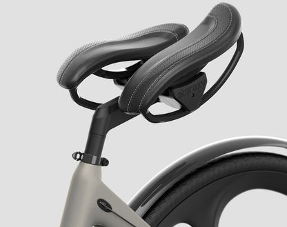 Two-Part Saddle Moves Bicycle Seats