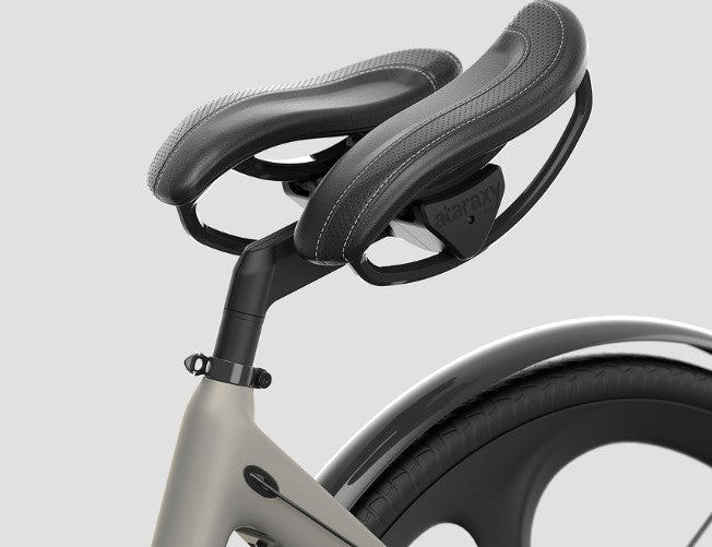 Two-Part Saddle Moves Bicycle Seats