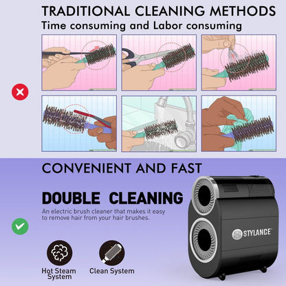 Automatic Hair Brush Cleaning Tool