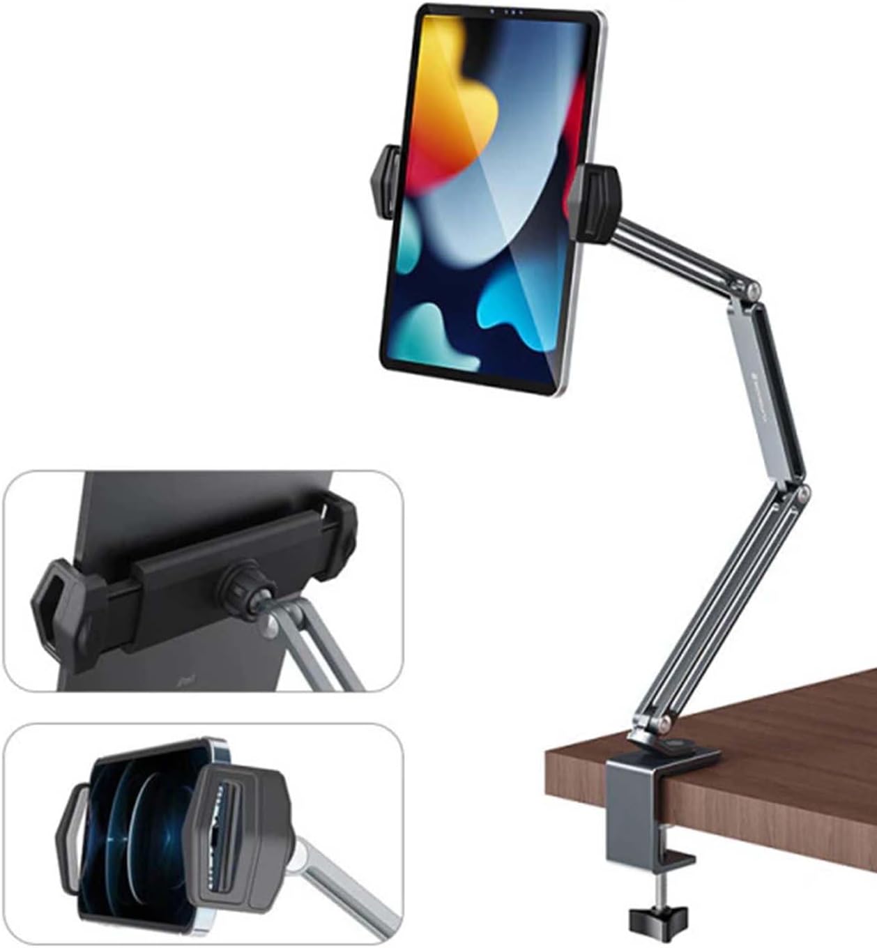 Aluminum Alloy Tablet Arm Stand for Desk or Bed