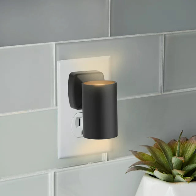 Black Cylinder LED Night Light