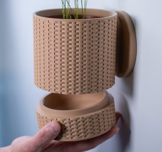 Wall Planter with Hidden Drip Tray