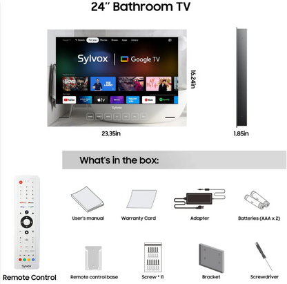 Waterproof Smart Mirror TV for Bathroom